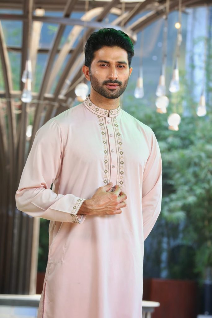 Luxury Original Pakistani Panjabi with Box – Premium Jacquard Cotton Embroidery Panjabi | EHAB MART