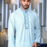 Luxury Original Pakistani Panjabi with Box – Premium Jacquard Cotton Embroidery Panjabi | EHAB MART