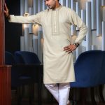 Luxury Original Pakistani Panjabi with Box – Premium Jacquard Cotton Embroidery Panjabi | EHAB MART